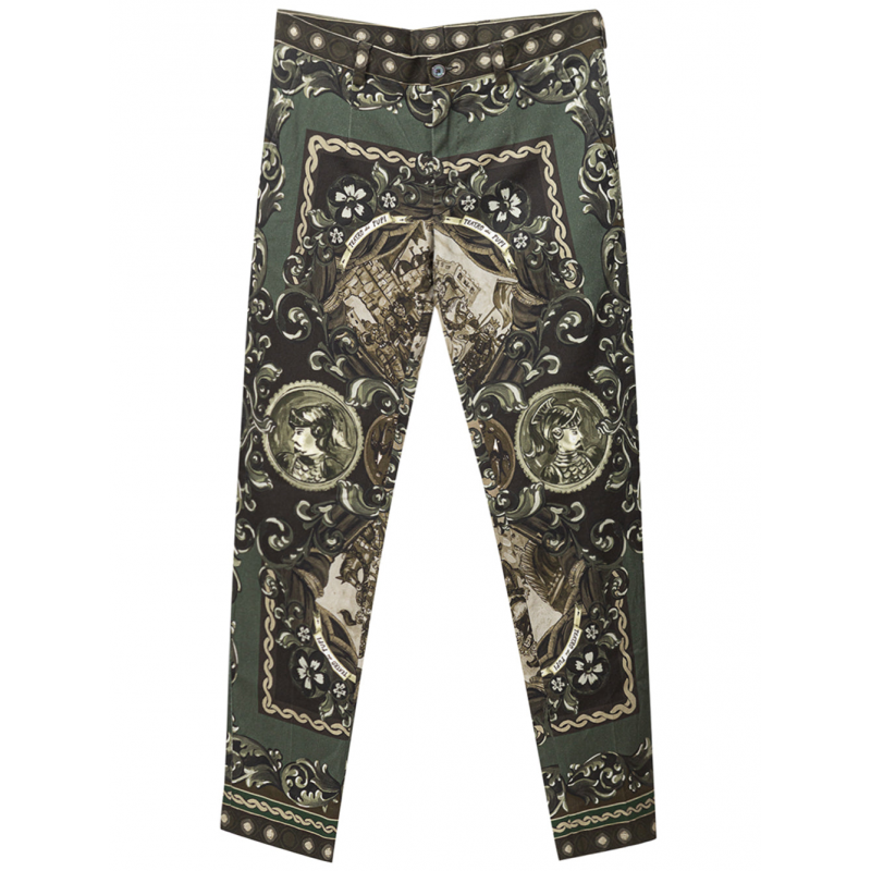 Baumwollhose mit Pupi-Print Dolce & Gabbana