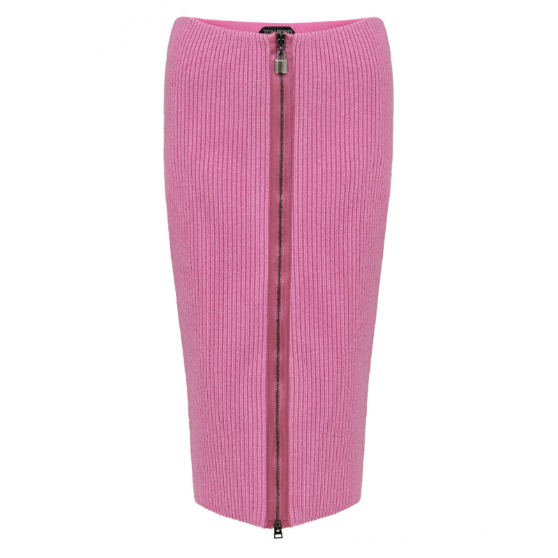 ReiBverschlussrock in Pink Strick Tom Ford