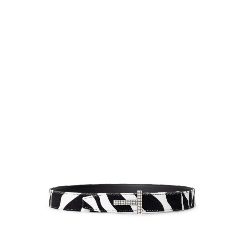 White Velvet Belt Tom Ford