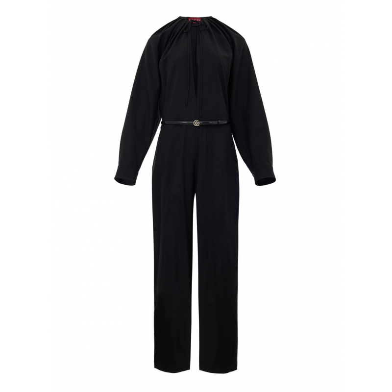 Kleid in Schwarz mit Gurtel Gucci