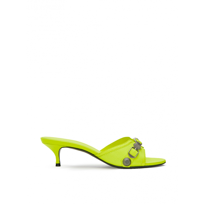 Sandale Mule Fluo Yellow Cagole Balenciaga