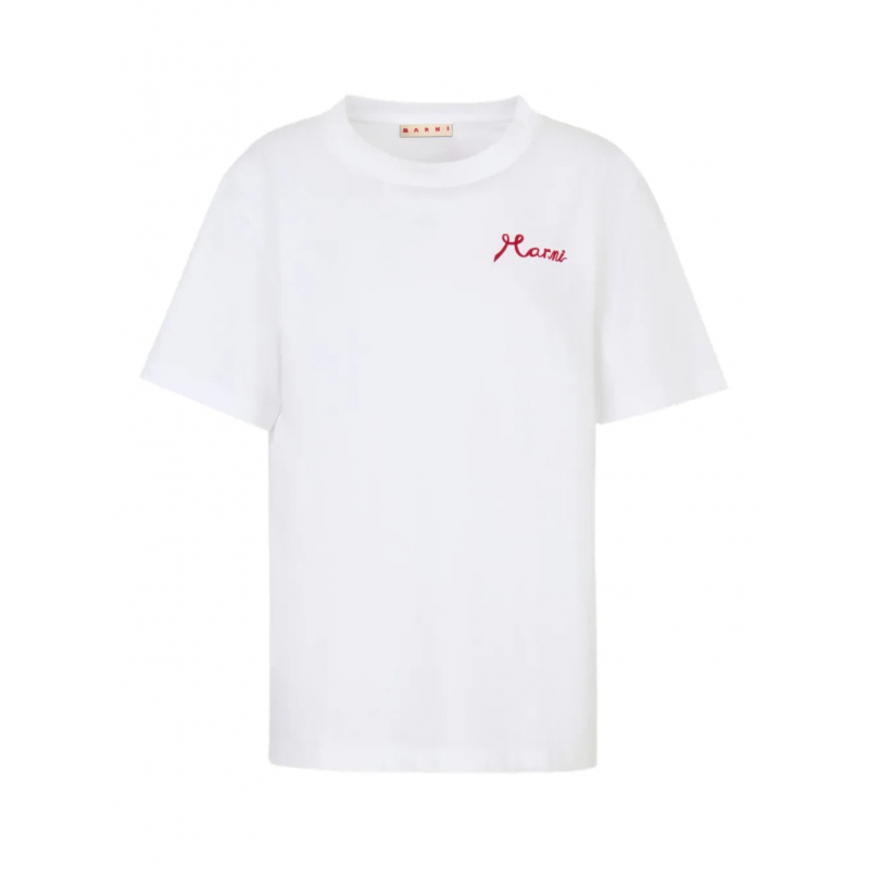 Marni - T-Shirt Logo bestickt