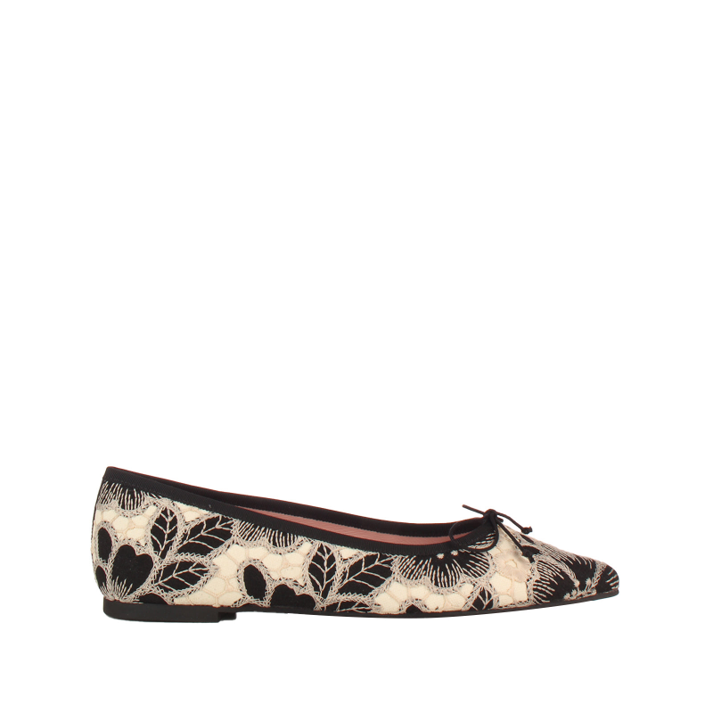 Schone Ballerinas - Blumen Eleganz in Pizzo
