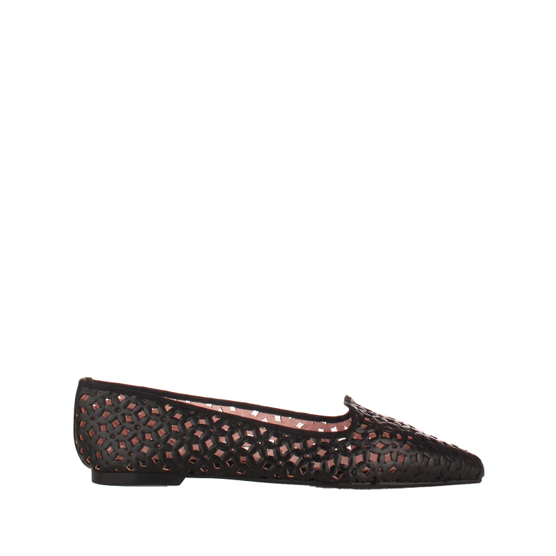 Prettyballerinas Perforierte Ledertanzer