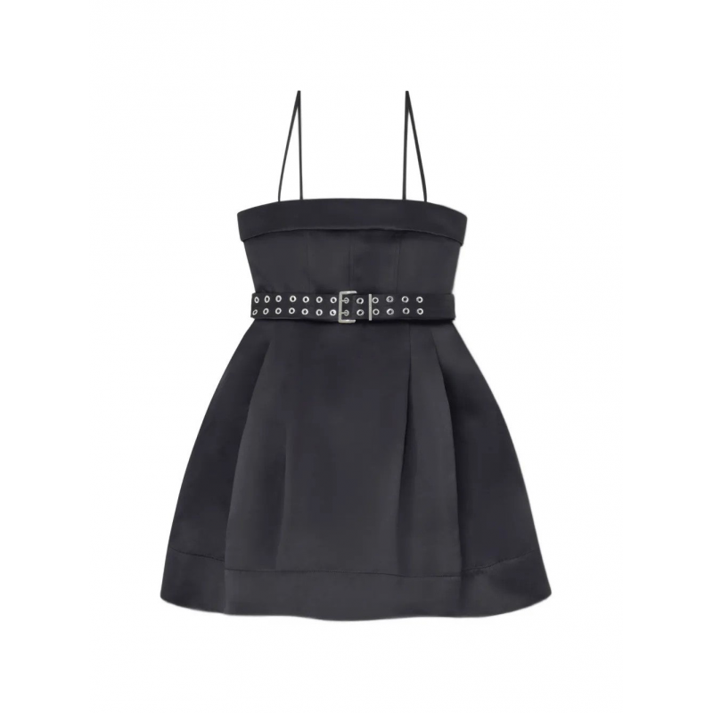 Ganni - Minikleid mit Gurtel