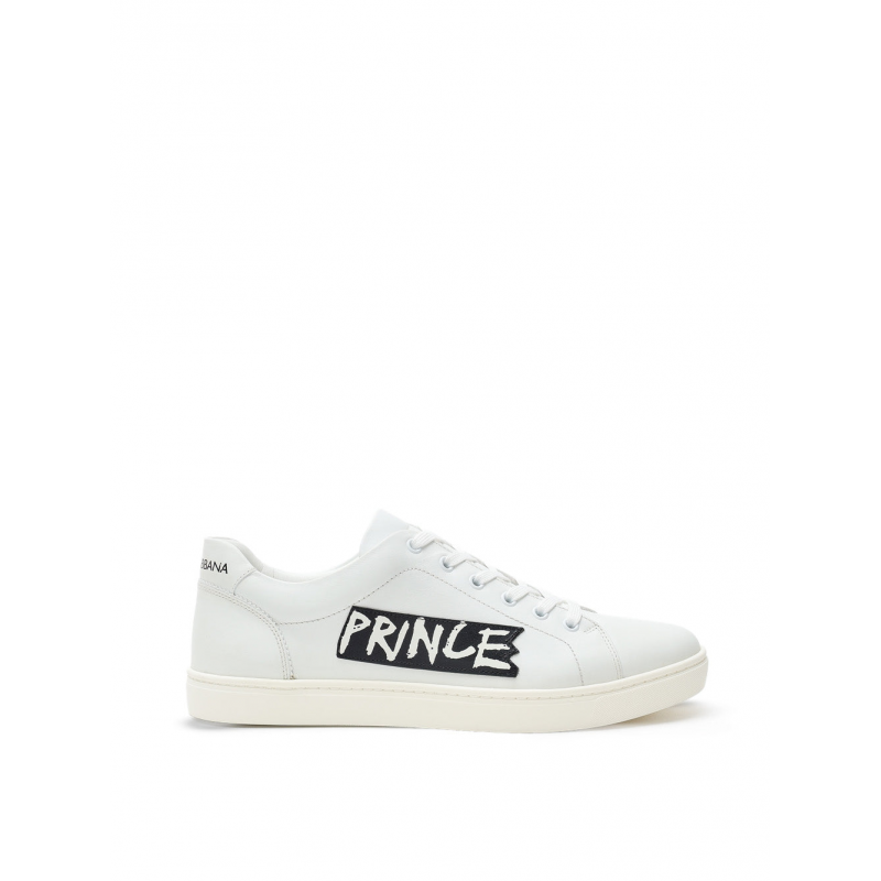 Low-Top-Sneaker Bordeaux und Beige dna Dolce & Gabbana