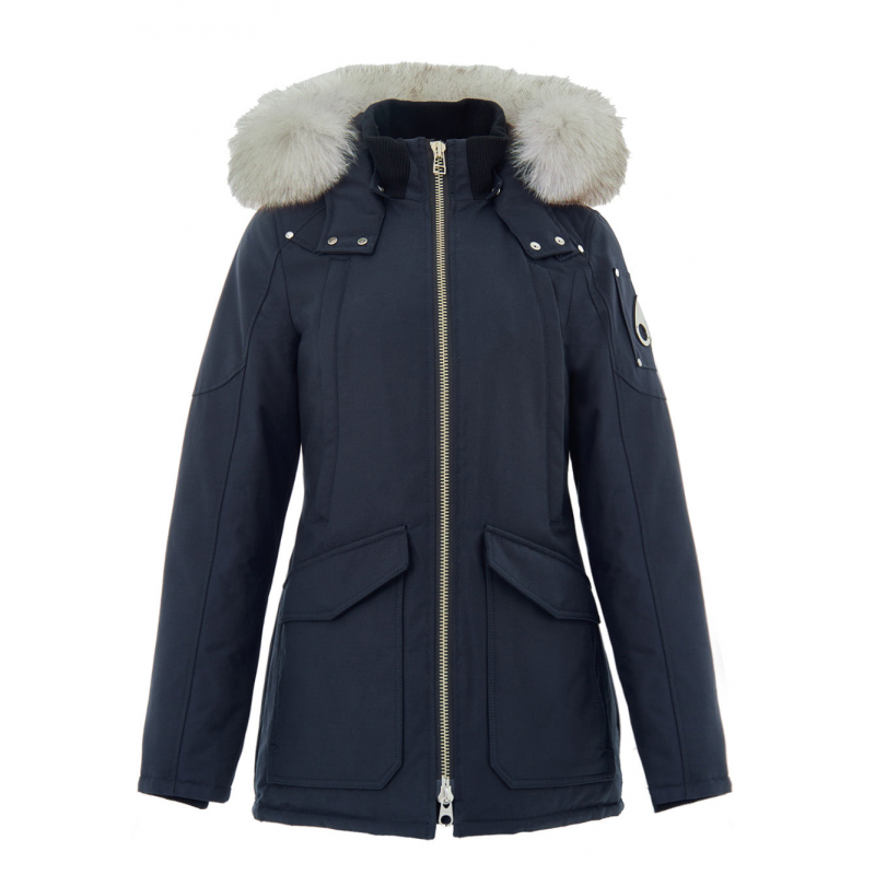 Feldjacke mit blauem Ribbon Moose Knuckles