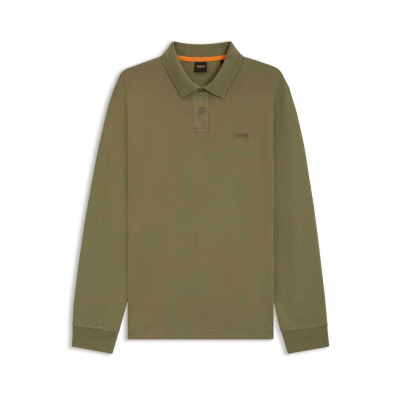 Boss polo pe_interlock_long