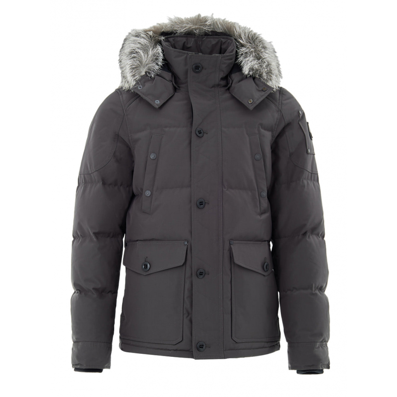 Feldjacke in Dunkelgrau Moose Knuckles