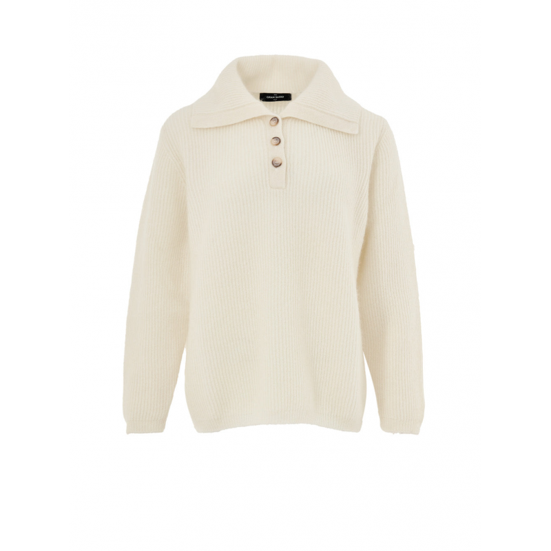 White Polo Shirt auf Englisch Kosten Gran Sasso