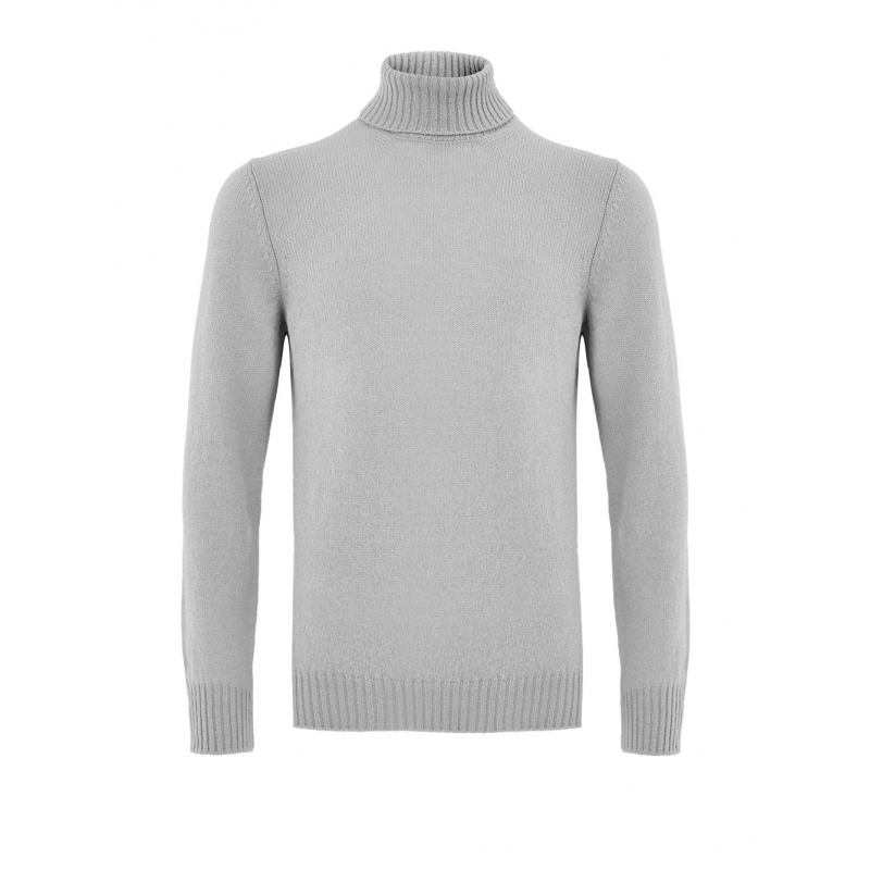 Dolcevita Pullover in Lana Grigio Gran Sasso