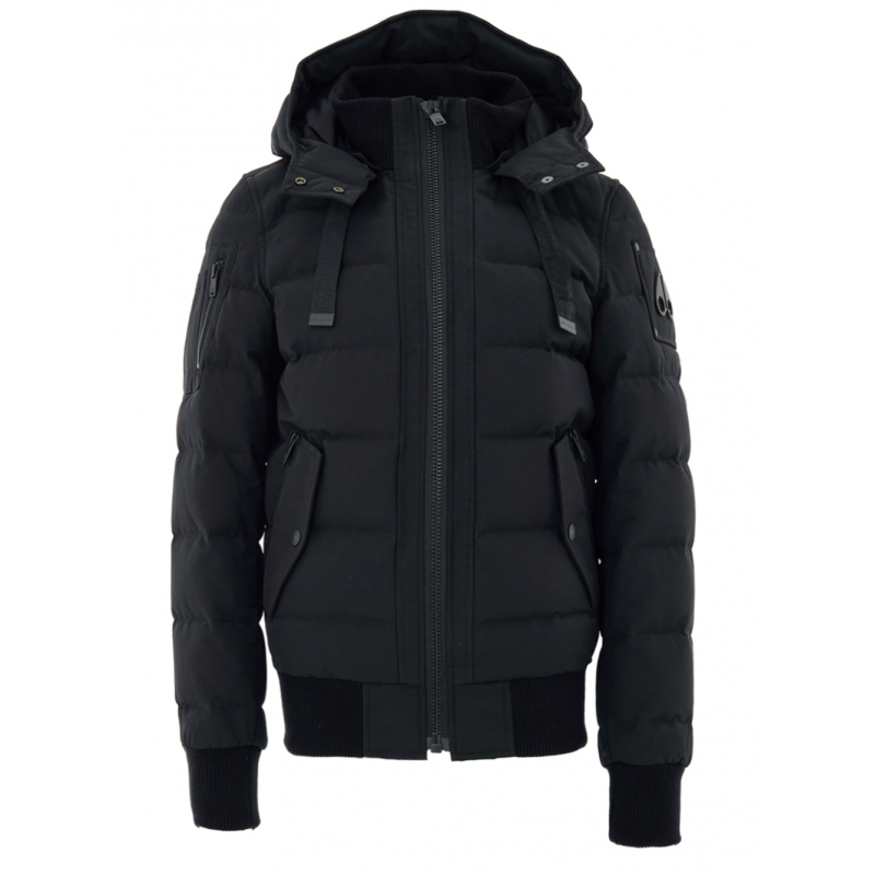 Bomberjacke gepolstert in schwarz Moose Knuckles