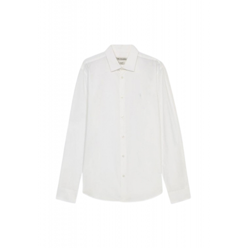 Trussardi Slim Fit-Stretch Popeline Hemd