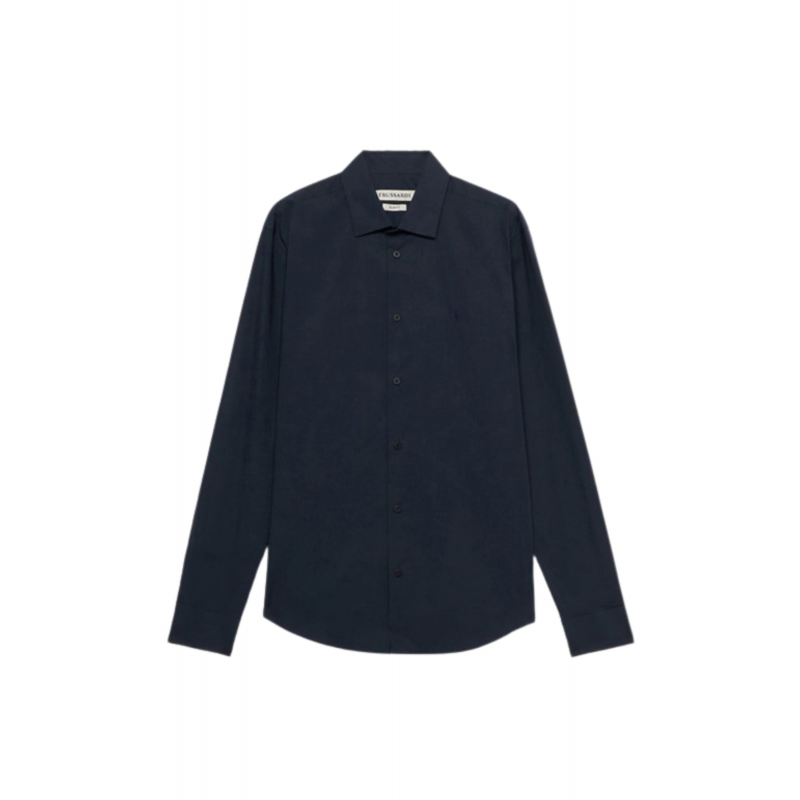 Trussardi Slim Fit-Stretch Popeline Hemd