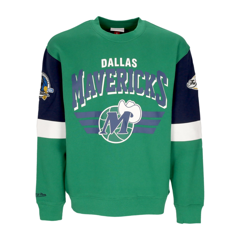 Herren-Sweatshirt mit Rundhalsausschnitt NBA All Over Crew 3.0 Dalmav Original Teamfarben