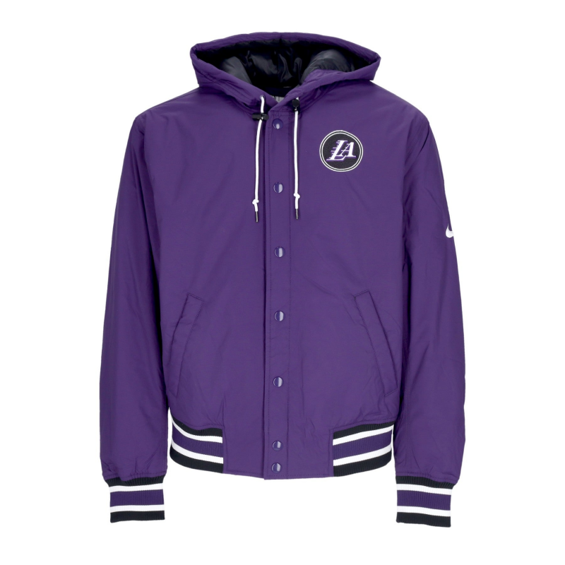Herren NBA Courtside City Edition Full-Snap-Jacke Loslak Ink/Schwarz/WeiB/Schwarz