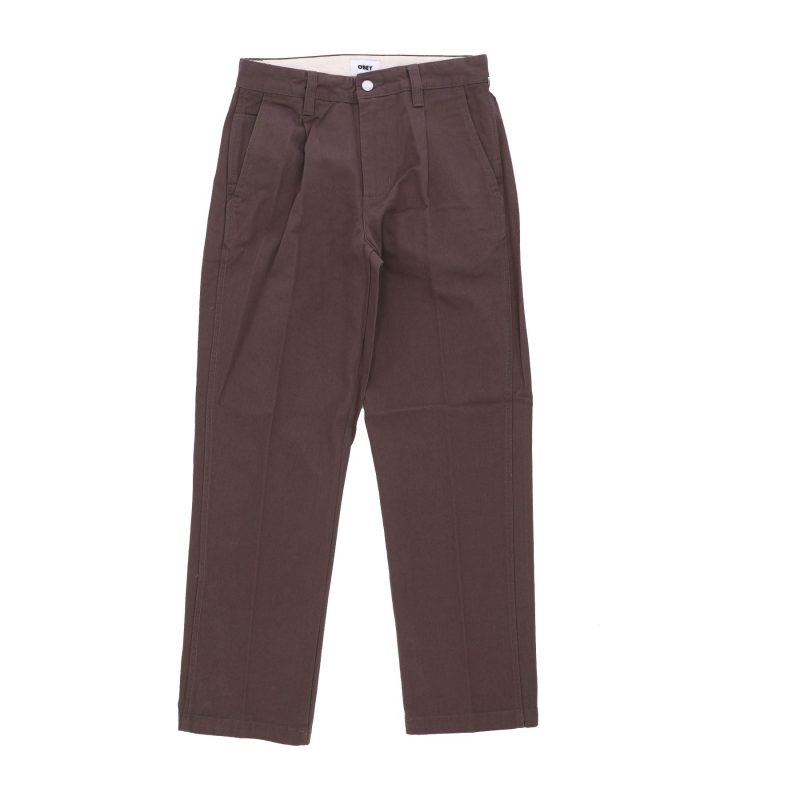Lange Herren Sommerhose Dunkelbraun