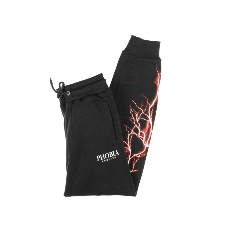 Leichte Herren-Trainingshose Red Lightning Pants Schwarz/Rot