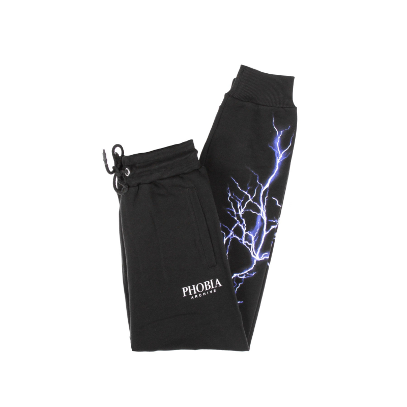 Leichte Herren-Trainingshose Blue Lightning Pants Schwarz/Blau