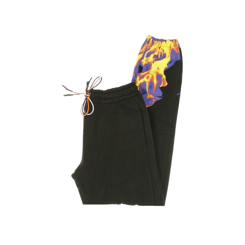 Leichte Herren-Trainingshose Multi Flames Schwarz