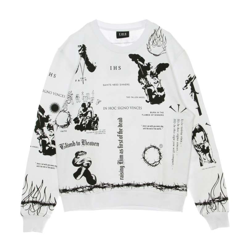 Leichte Crewneck Man Manifest WeiB