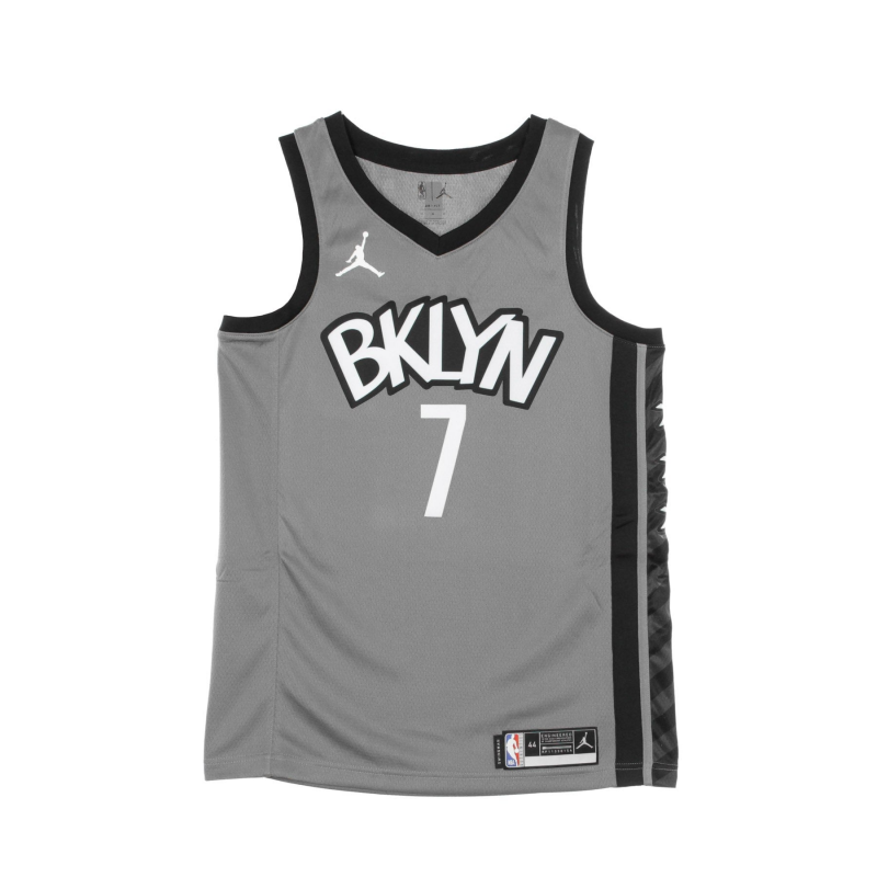Herren-Basketball-Tanktop Nba Swingman-Trikot Jordan Statement Edition 2020 Nr. 7 Kevin Durant Bronet Dark Steel Grey/Schwarz