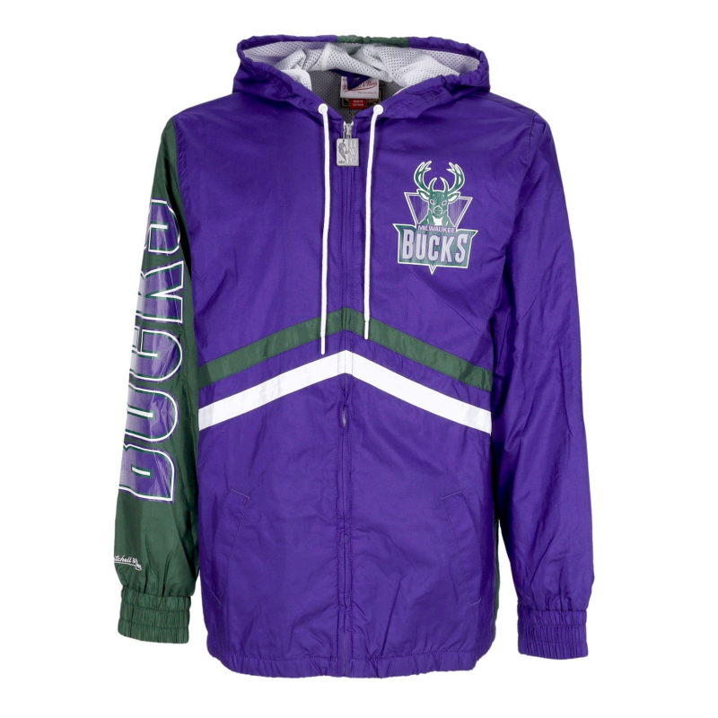 Herren-Windbreaker Nba Undeniable Full Zip Windbreaker Hardwood Classics Milbuc Purple