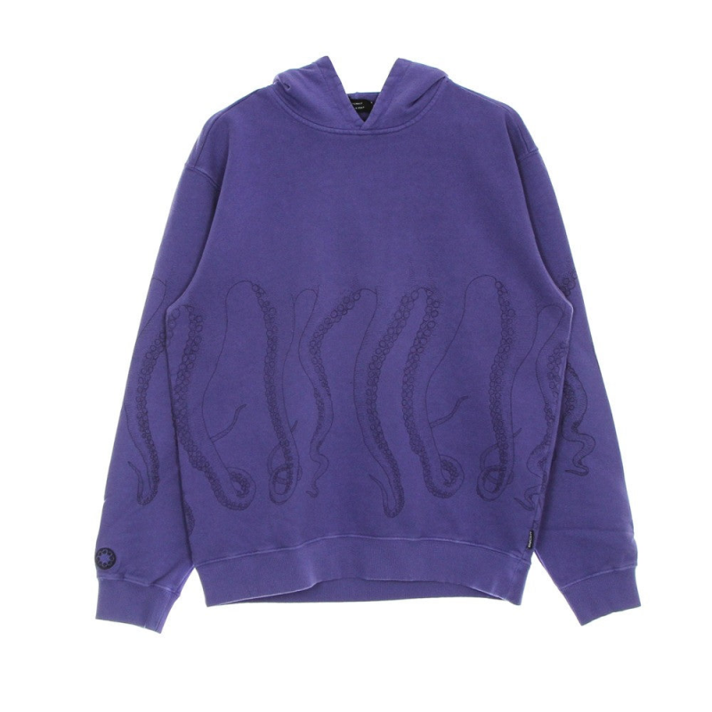 Leichter Kapuzenpullover fur Herren, gefarbter Kapuzenpullover, Amethyst