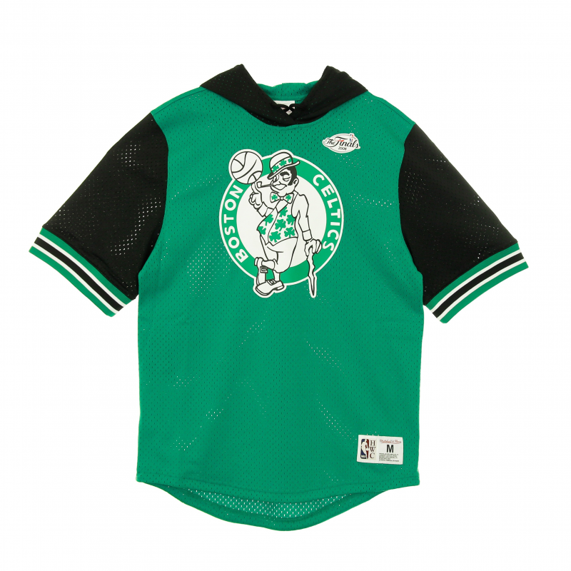 Leichter Kapuzenpullover, kurzarmelig, Herren-Nba-Buzzer-Beater-Mesh-Kapuzenpullover, Hardwood Classics 2008 Boscel Original Team-Farben