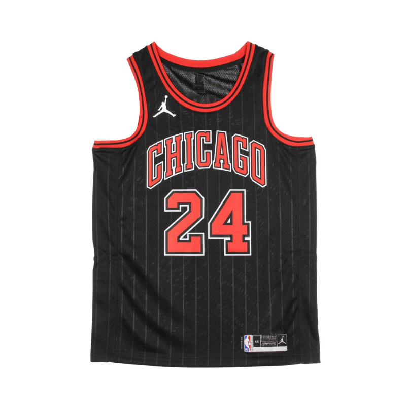 Herren-Basketball-Tanktop Nba Swingman Jersey Statement Edition Nr. 24 Lauri Markkanen Chibul Schwarz