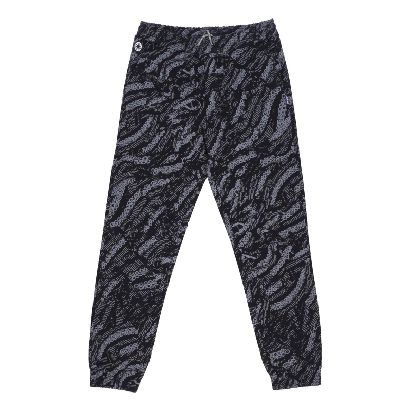 Lange Herren-Deco-Jogginghose in Schwarz
