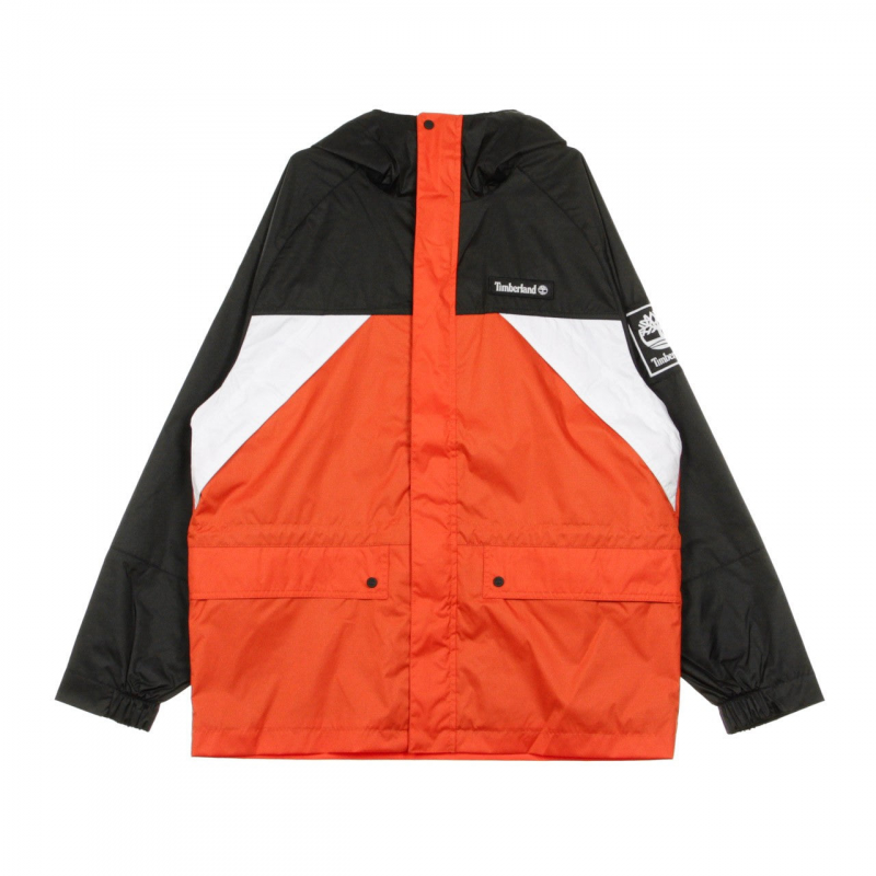 O A Weatherbreaker-Jacke fur Herren in WeiB/wurzigem Orange