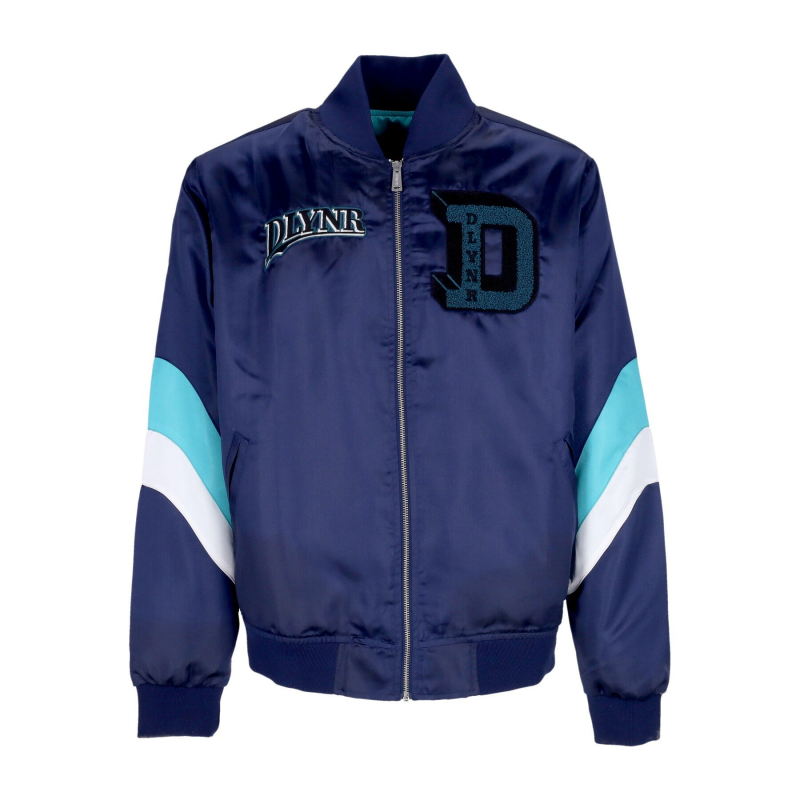 Billy Goat Satinjacke Herren Bomberjacke Marineblau