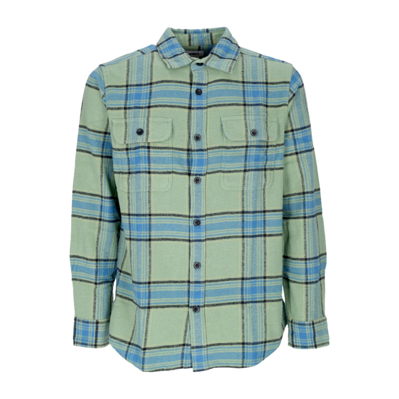 Eugene Herren Langarmshirt L/s Woven Shirt Jade Multi
