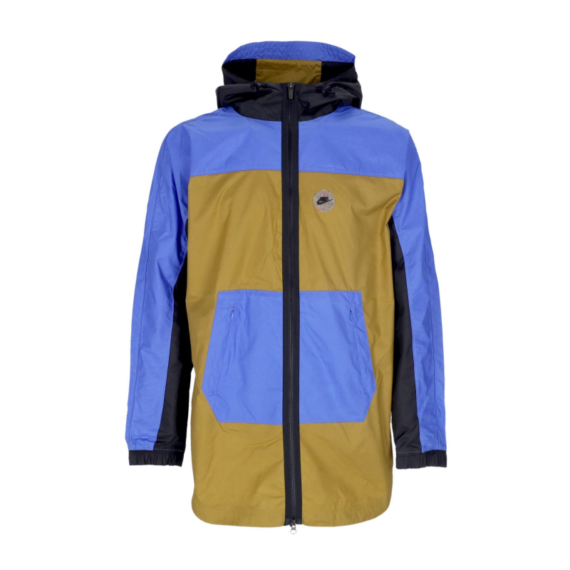Windjacke Herren Sportswear Woven Utility Jacke Golden Moss/Medium Blue/Schwarz