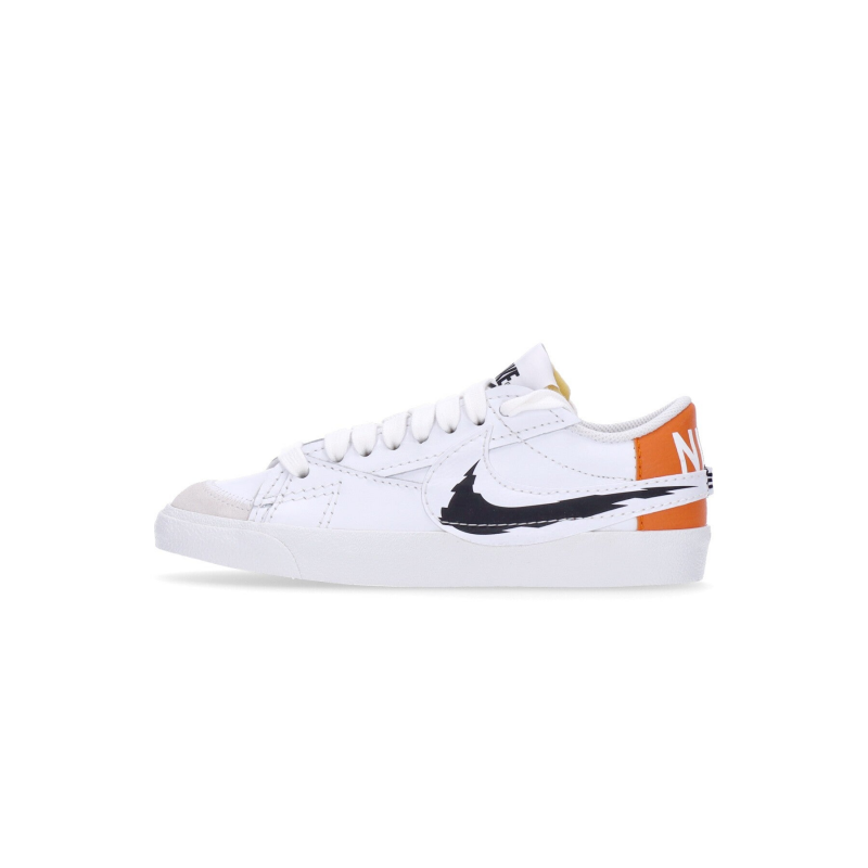 Niedriger Herrenschuh Blazer Low 77 Jumbo WeiB/Schwarz/Summit White/Magma Orange