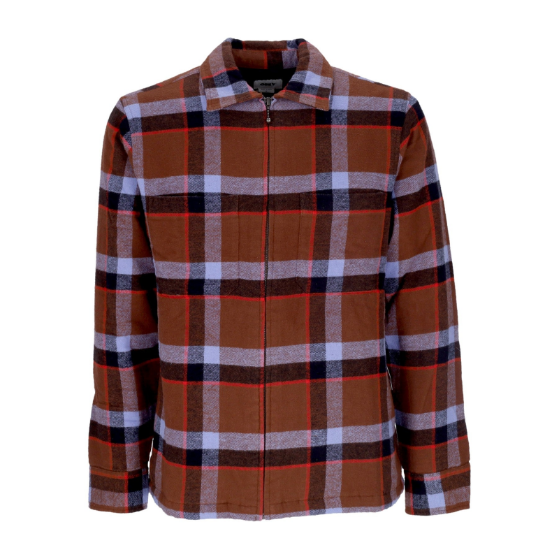 Lloyd Hemdjacke Herren wattiertes Hemd Sepia Multi