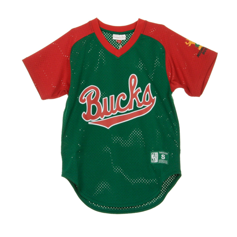 Herren NBA Final Seconds Mesh-Trikot mit V-Ausschnitt Milbuc