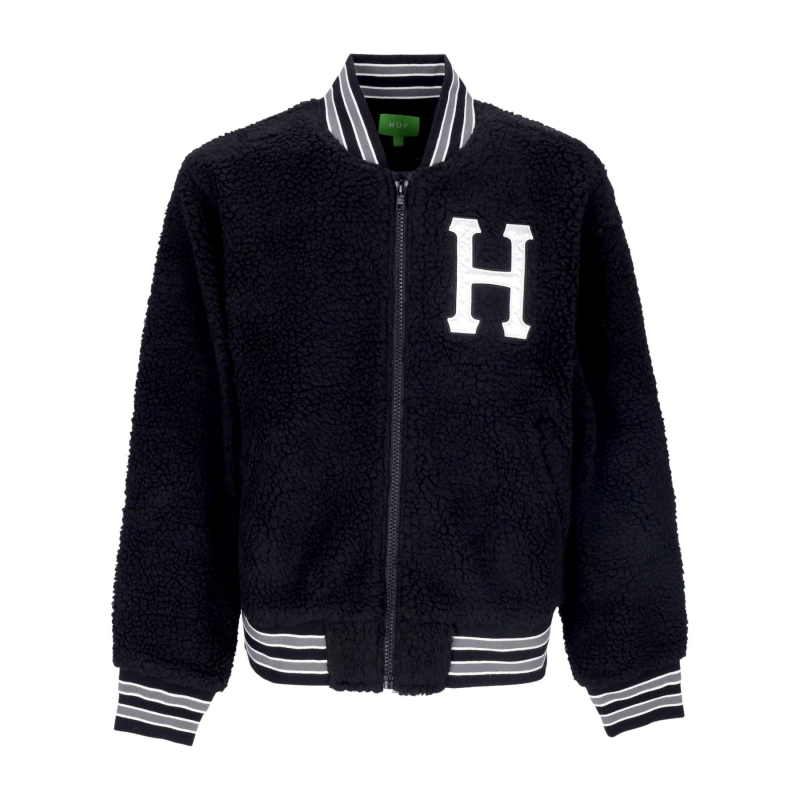 Herren Sherpa Varsity Jacke Schwarz