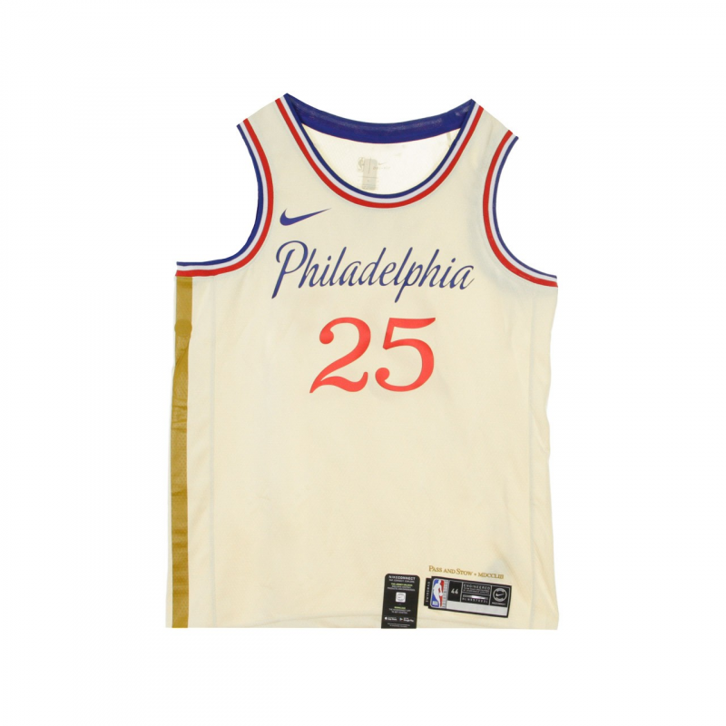 Herren-Basketball-Tanktop Nba Swingman Jersey City Edition Nr. 25 Ben Simmons Phi76e