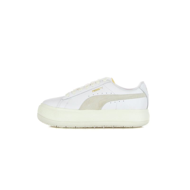 Halbschuh Damen Wildleder Mayu' Leder WeiB/Marshmallow