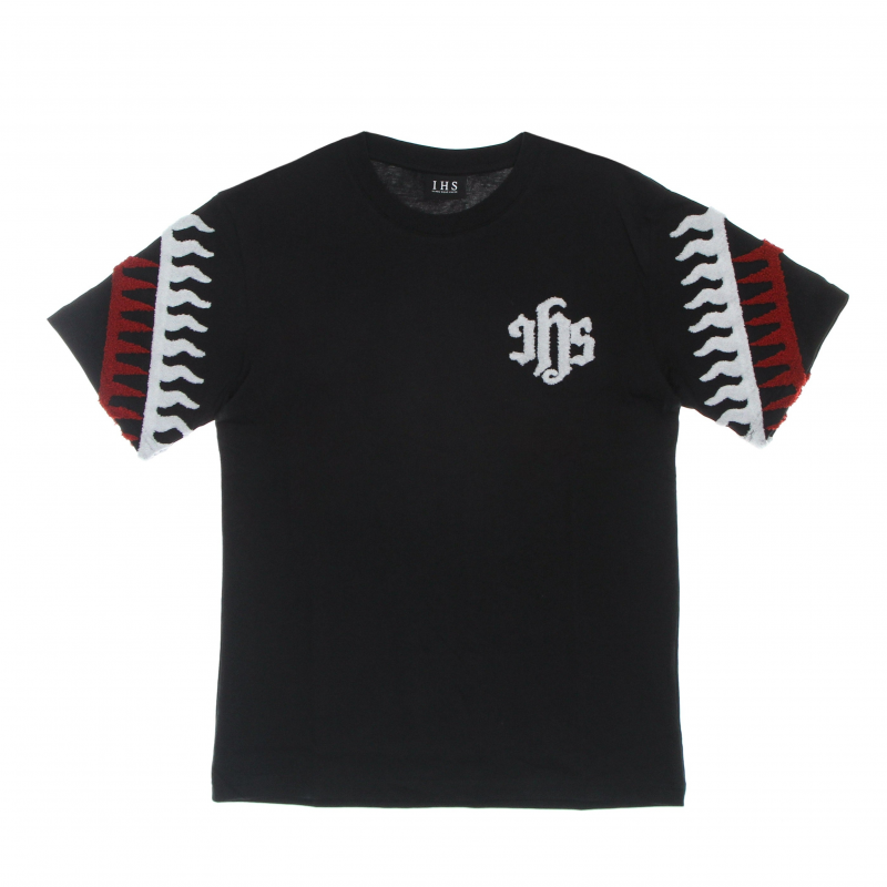 Sponge Graphic Flames Tee Schwarzes Herren-T-Shirt