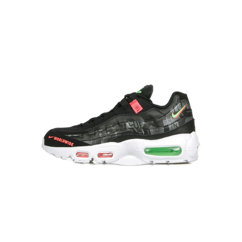 Air Max 95 Herren-Halbschuh Schwarz/WeiB/Grun Strike/Flash Crimson