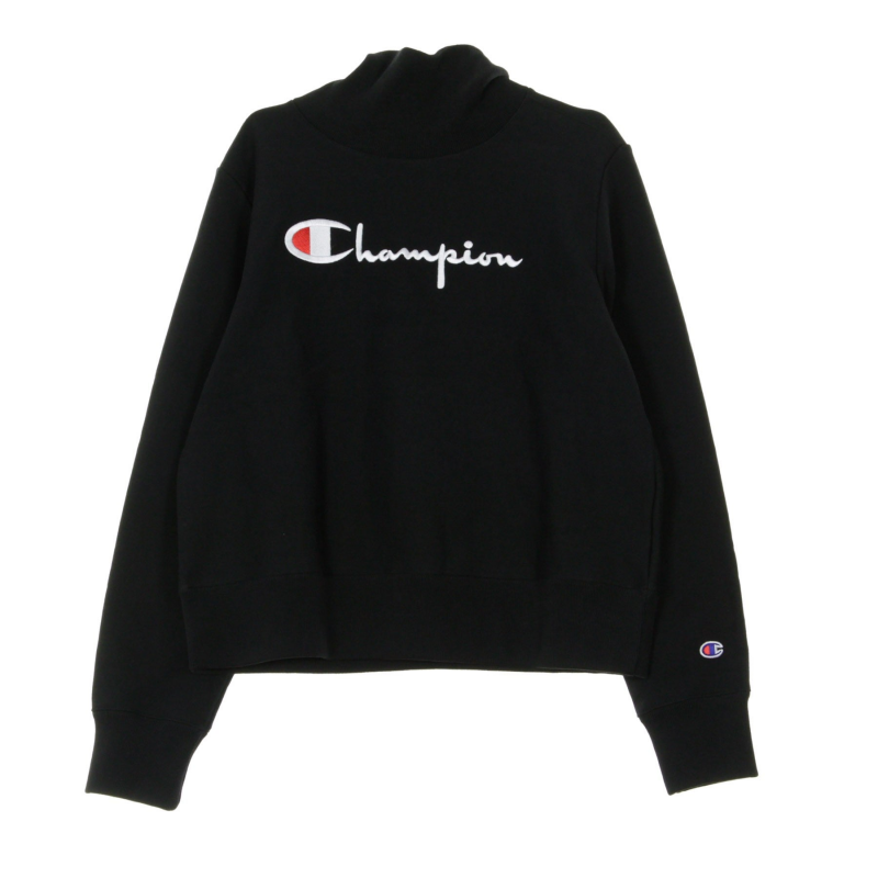 Damen-Sweatshirt mit Rollkragen und Rollkragen, L/s