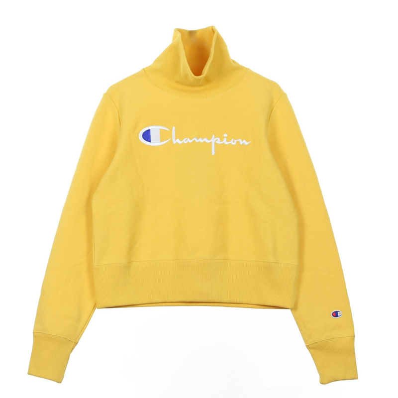 Damen-Sweatshirt mit Rollkragen und Rollkragen, L/s
