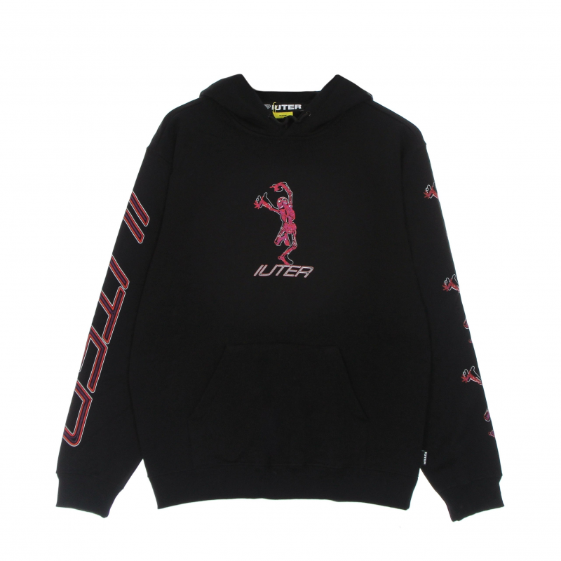 Skelett-Hoodie fur Herren in Schwarz