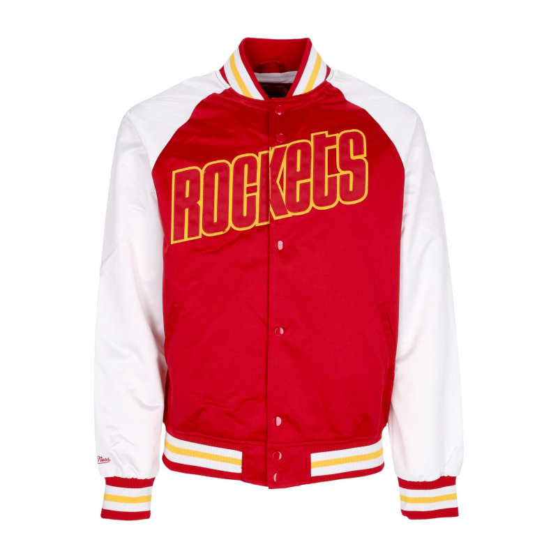 Herren Bomberjacke Nba Primetime Lw Satinjacke Hardwood Classics Houroc Scarlet