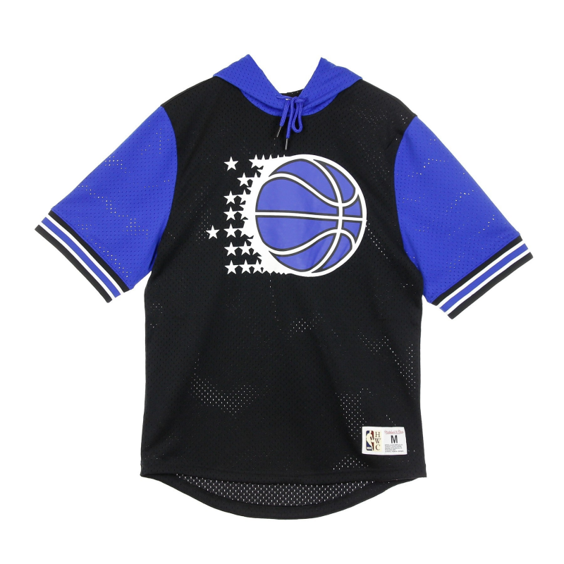 Leichter Kapuzenpullover, kurzarmelig, Herren, Nba Buzzer Beater Mesh Hoody, Hardwood Classics, Orlmag Original Team-Farben