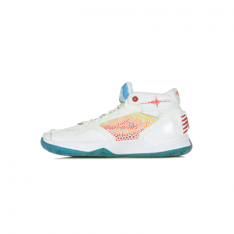 Kawhi Hoher Herrenschuh in WeiB/Gelb/Orange