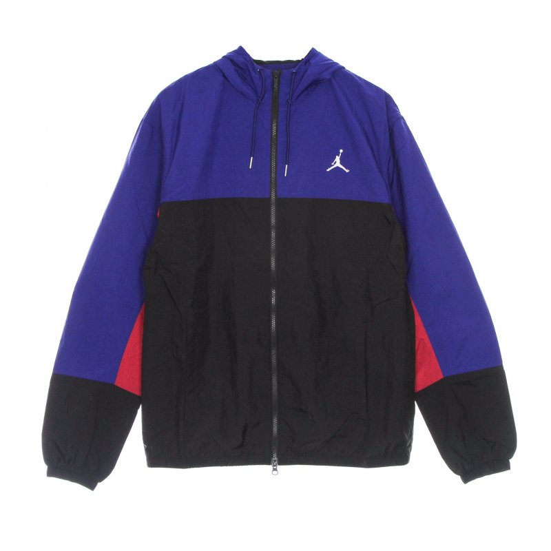 Herren-Windbreaker Sport DNA Statement-Jacke Deep Royal Blue/Schwarz